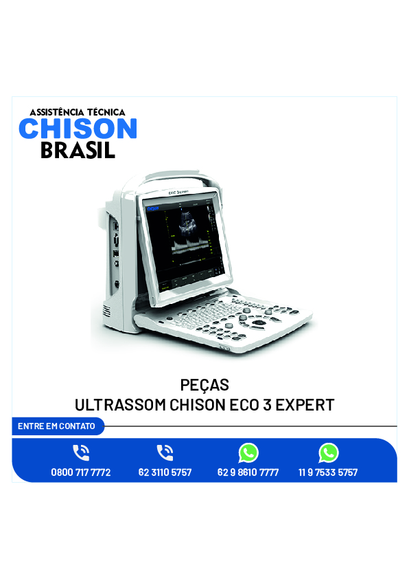 PEÇAS ULTRASSOM CHISON ECO 3 EXPERT CHISON ASSISTENCIA TECNICA